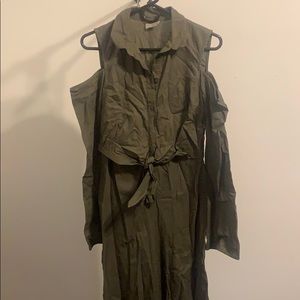 ASOS army green jumpsuit